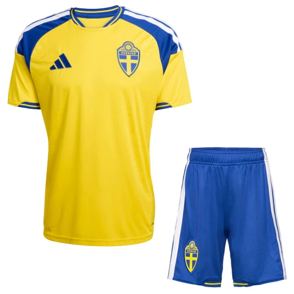 Kit De Football Suède Enfant Domicile Coupe du Monde 2026 Kit De Football Suède Enfant Domicile Coupe du Monde 2026