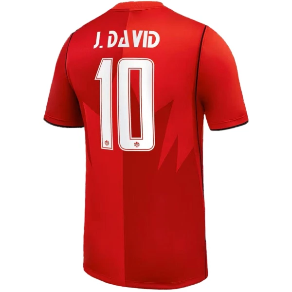 Maillot De Foot Canada J. David 10 Domicile Coupe du Monde 2026