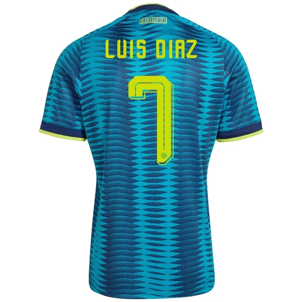 Maillot De Foot Colombie Luis Díaz 7 Extérieur Coupe du Monde 2026