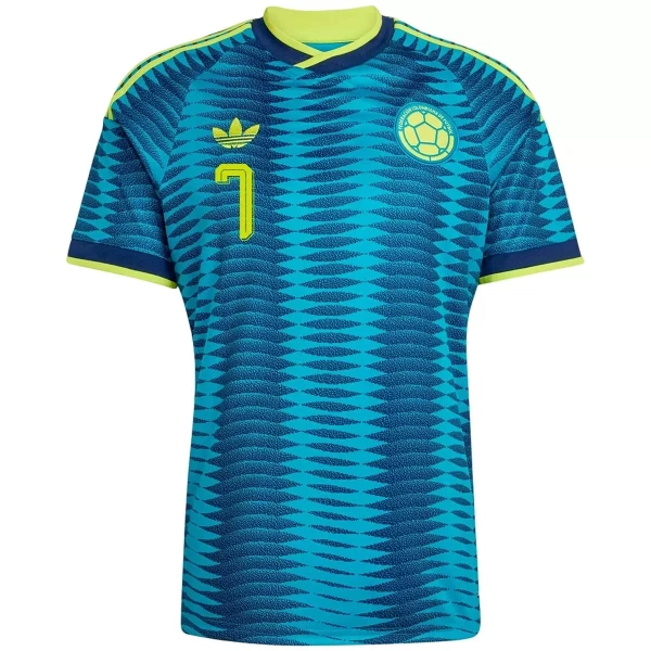 Maillot De Foot Colombie Luis Díaz 7 Extérieur Coupe du Monde 2026