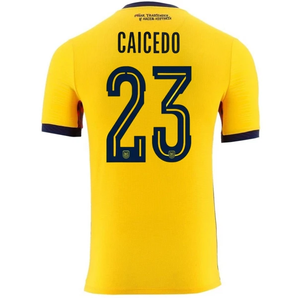 Maillot De Foot Équateur Moisés Caicedo 23 Domicile Coupe du Monde 2026
