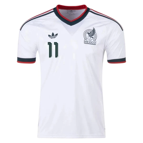 Maillot De Foot Mexique S.Gimenez 11 Extérieur Coupe du Monde 2026