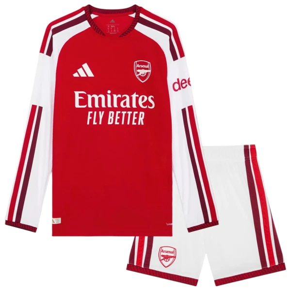 Kit De Football Arsenal Enfant Domicile 26/27 Manches Longues