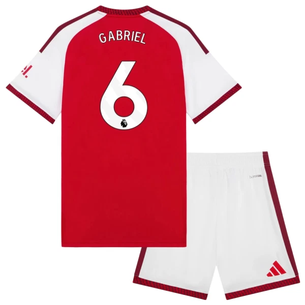 Kit De Football Arsenal Gabriel 6 Enfant Domicile 26/27 Kit De Football Arsenal Gabriel 6 Enfant Domicile 26/27