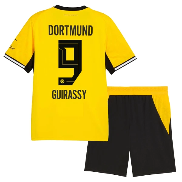 Kit De Football Borussia Dortmund Guirassy 9 Enfant Domicile 26/27 Kit De Football Borussia Dortmund Guirassy 9 Enfant Domicile 26/27