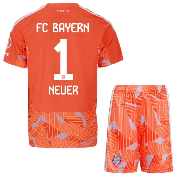 Kit De Football Gardien FC Bayern Munich Manuel Neuer 1 Enfant Extérieur 26/27 Kit De Football Gardien FC Bayern Munich Manuel Neuer 1 Enfant Extérieur 26/27
