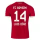 Maillot De Foot FC Bayern Munich Luis Díaz 14 Domicile 26/27 Maillot De Foot FC Bayern Munich Luis Díaz 14 Domicile 26/27