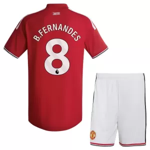 Kit De Football Manchester United Bruno Fernandes 8 Enfant Domicile 26/27 Kit De Football Manchester United Bruno Fernandes 8 Enfant Domicile 26/27