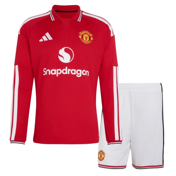 Kit De Football Manchester United Enfant Domicile 26/27 Manches Longues