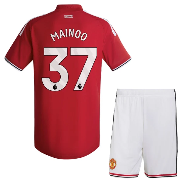 Kit De Football Manchester United Mainoo 37 Enfant Domicile 26/27 Kit De Football Manchester United Mainoo 37 Enfant Domicile 26/27