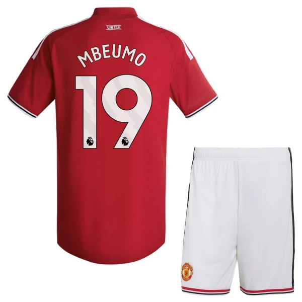 Kit De Football Manchester United Mbeumo 19 Enfant Domicile 26/27 Kit De Football Manchester United Mbeumo 19 Enfant Domicile 26/27