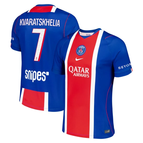 Maillot De Foot Paris Saint-Germain Kvaratskhelia 7 Domicile 26/27 Maillot De Foot Paris Saint-Germain Kvaratskhelia 7 Domicile 26/27