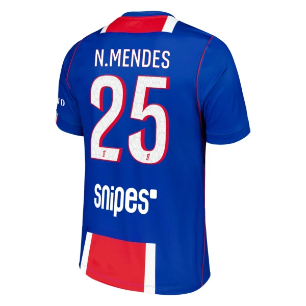 Maillot De Foot Paris Saint-Germain Nuno Mendes 25 Domicile 26/27