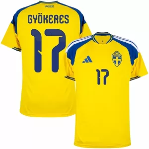 Maillot De Foot Suède Gyokeres 17 Domicile Coupe du Monde 2026