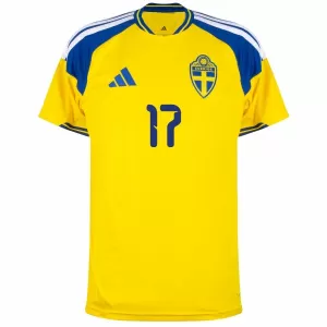 Maillot De Foot Suède Gyokeres 17 Domicile Coupe du Monde 2026