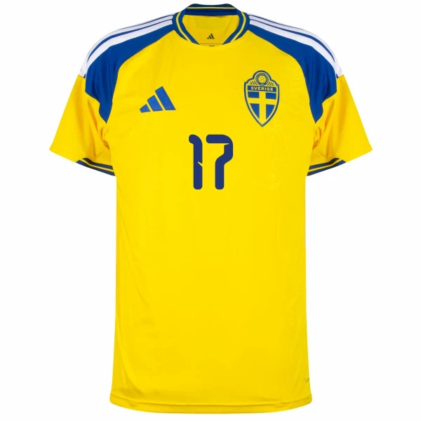 Maillot De Foot Suède Gyokeres 17 Domicile Coupe du Monde 2026