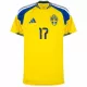Maillot De Foot Suède Gyokeres 17 Domicile Coupe du Monde 2026