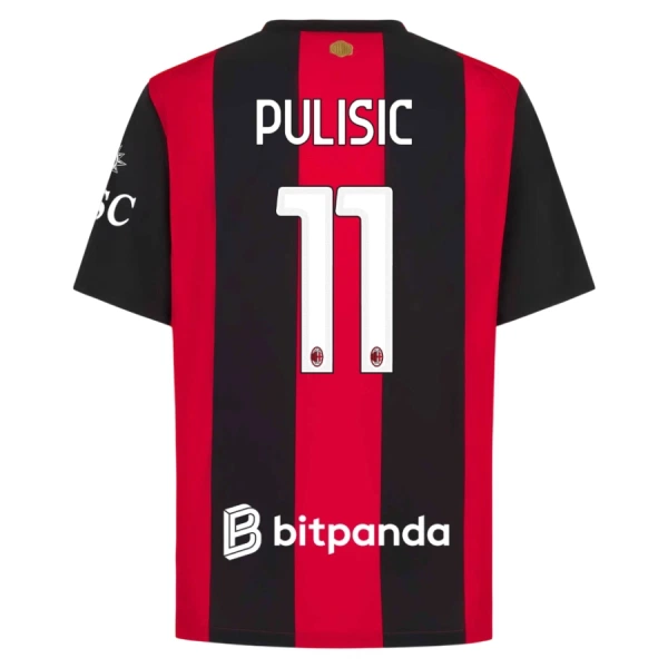 Maillot De Foot Milan AC Christian Pulišić 11 Domicile 26/27 Maillot De Foot Milan AC Christian Pulišić 11 Domicile 26/27