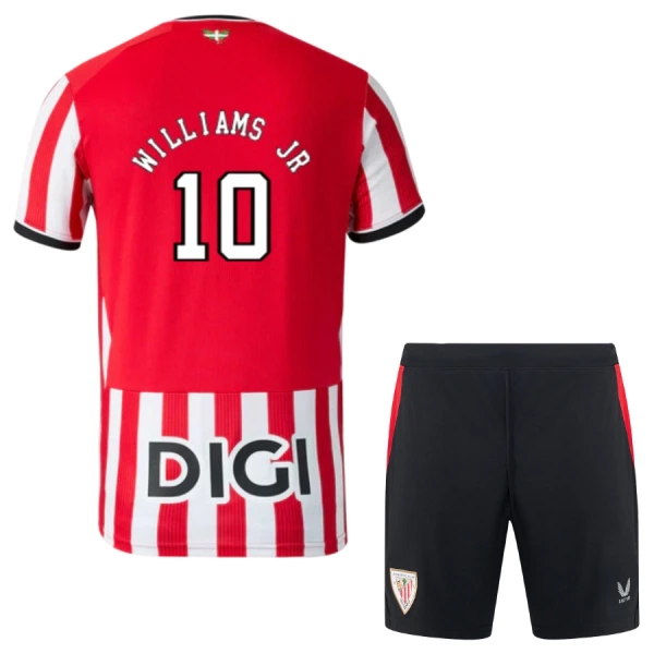 Kit De Football Athletic Bilbao Williams JR 10 Enfant Domicile 26/27 Kit De Football Athletic Bilbao Williams JR 10 Enfant Domicile 26/27