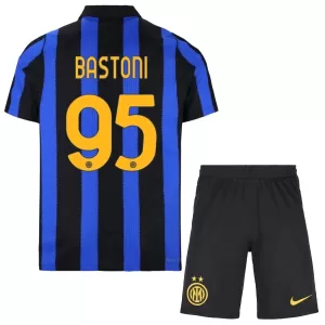 Kit De Football Inter Milan Bastoni 95 Enfant Domicile 26/27 Kit De Football Inter Milan Bastoni 95 Enfant Domicile 26/27