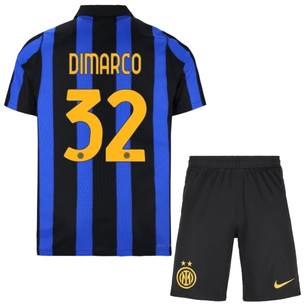 Kit De Football Inter Milan Dimarco 32 Enfant Domicile 26/27 Kit De Football Inter Milan Dimarco 32 Enfant Domicile 26/27