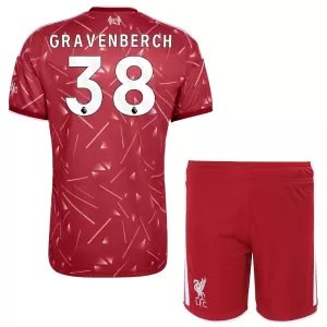 Kit De Football Liverpool Gravenberch 38 Enfant Domicile 26/27 Kit De Football Liverpool Gravenberch 38 Enfant Domicile 26/27