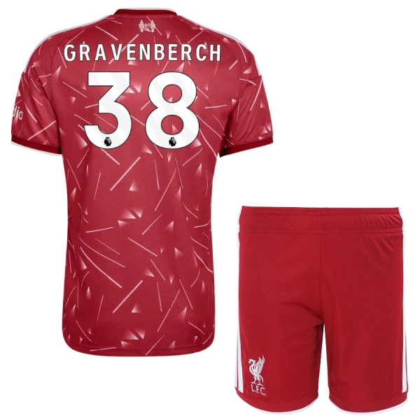 Kit De Football Liverpool Gravenberch 38 Enfant Domicile 26/27 Kit De Football Liverpool Gravenberch 38 Enfant Domicile 26/27