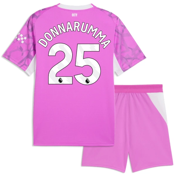 Kit De Football Gardien Manchester City Gianluigi Donnarumma 25 Enfant Extérieur 26/27 Rose Kit De Football Gardien Manchester City Gianluigi Donnarumma 25 Enfant Extérieur 26/27 Rose