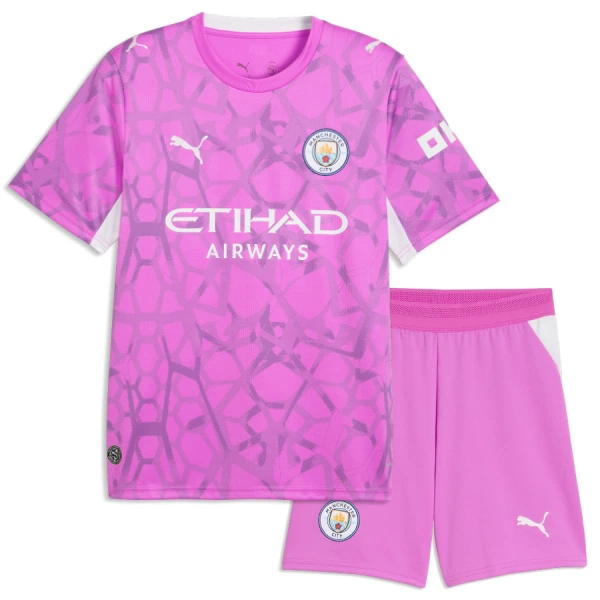 Kit De Football Gardien Manchester City Gianluigi Donnarumma 25 Enfant Extérieur 26/27 Rose