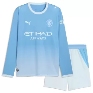 Kit De Football Manchester City Enfant Domicile 26/27 Manches Longues Kit De Football Manchester City Enfant Domicile 26/27 Manches Longues