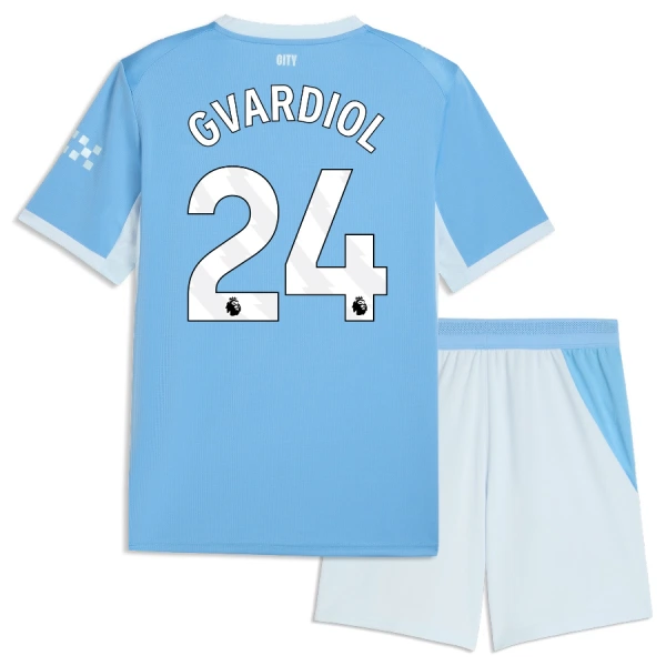 Kit De Football Manchester City Josko Gvardiol 24 Enfant Domicile 26/27 Kit De Football Manchester City Josko Gvardiol 24 Enfant Domicile 26/27