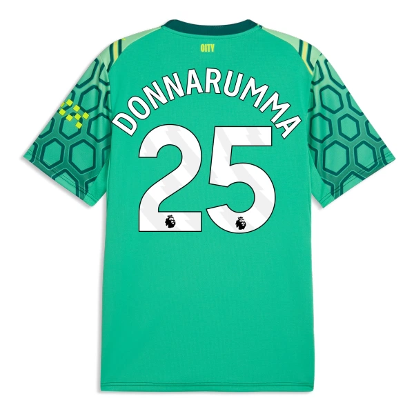 Maillot De Foot Gardien Manchester City Gianluigi Donnarumma 25 Domicile 26/27 Vert Maillot De Foot Gardien Manchester City Gianluigi Donnarumma 25 Domicile 26/27 Vert