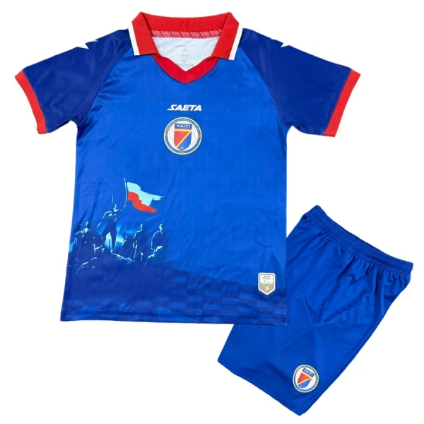 Kit De Football Haiti Enfant Domicile Coupe du Monde 2026 Kit De Football Haiti Enfant Domicile Coupe du Monde 2026