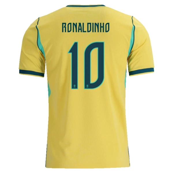 Kit De Football Brésil Ronaldinho 10 Enfant Domicile Coupe du Monde 2026