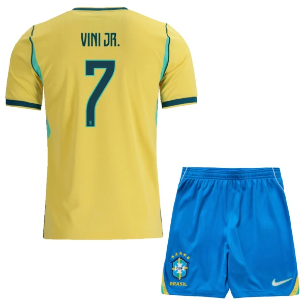 Kit De Football Brésil Vinicius Junior 7 Enfant Domicile Coupe du Monde 2026 Kit De Football Brésil Vinicius Junior 7 Enfant Domicile Coupe du Monde 2026