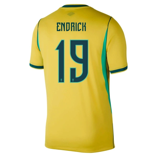 Maillot De Foot Brésil Endrick 19 Domicile Coupe du Monde 2026