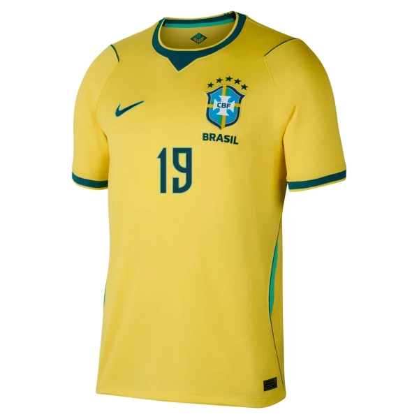 Maillot De Foot Brésil Endrick 19 Domicile Coupe du Monde 2026