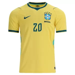 Maillot De Foot Brésil Estevao 20 Domicile Coupe du Monde 2026