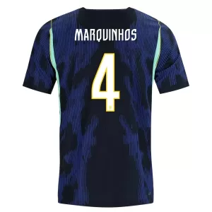 Maillot De Foot Brésil Marquinhos 4 Extérieur Coupe du Monde 2026 Maillot De Foot Brésil Marquinhos 4 Extérieur Coupe du Monde 2026