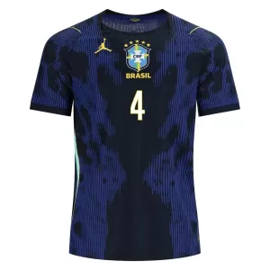 Maillot De Foot Brésil Marquinhos 4 Extérieur Coupe du Monde 2026