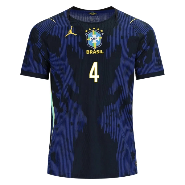 Maillot De Foot Brésil Marquinhos 4 Extérieur Coupe du Monde 2026