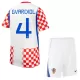 Kit De Football Croatie Josko Gvardiol 4 Enfant Domicile Coupe du Monde 2026