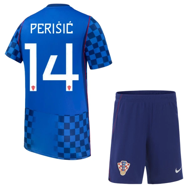Kit De Football Croatie Perisic 14 Enfant Extérieur Coupe du Monde 2026 Kit De Football Croatie Perisic 14 Enfant Extérieur Coupe du Monde 2026