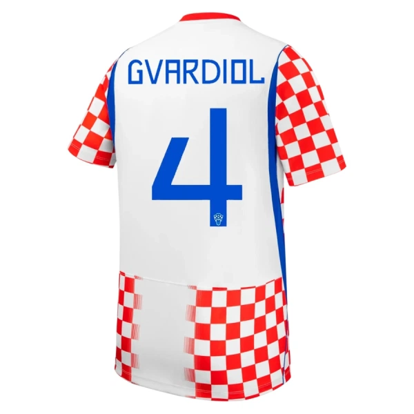 Maillot De Foot Croatie Josko Gvardiol 4 Domicile Coupe du Monde 2026 Maillot De Foot Croatie Josko Gvardiol 4 Domicile Coupe du Monde 2026