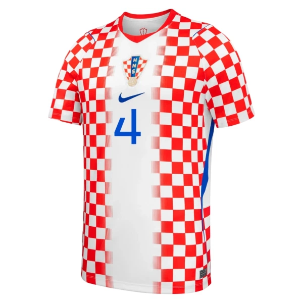 Maillot De Foot Croatie Josko Gvardiol 4 Domicile Coupe du Monde 2026