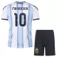 Kit De Football Argentine Maradona 10 Enfant Domicile Coupe du Monde 2026