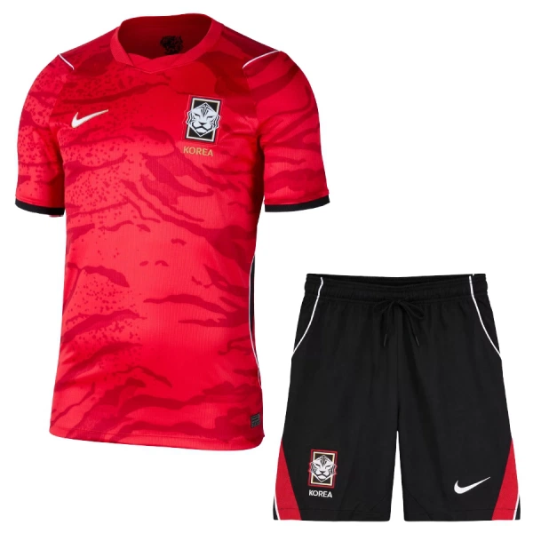 Kit De Football Corée du Sud Enfant Domicile Coupe du Monde 2026 Kit De Football Corée du Sud Enfant Domicile Coupe du Monde 2026