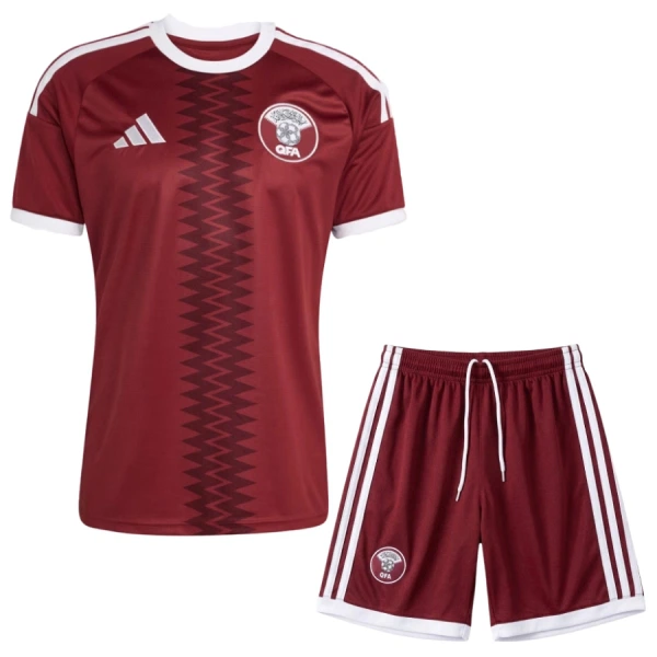 Kit De Football Qatar Enfant Domicile Coupe du Monde 2026