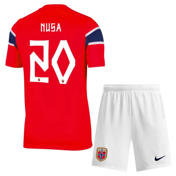 Kit De Football Norvège Nusa 20 Enfant Domicile Coupe du Monde 2026 Kit De Football Norvège Nusa 20 Enfant Domicile Coupe du Monde 2026