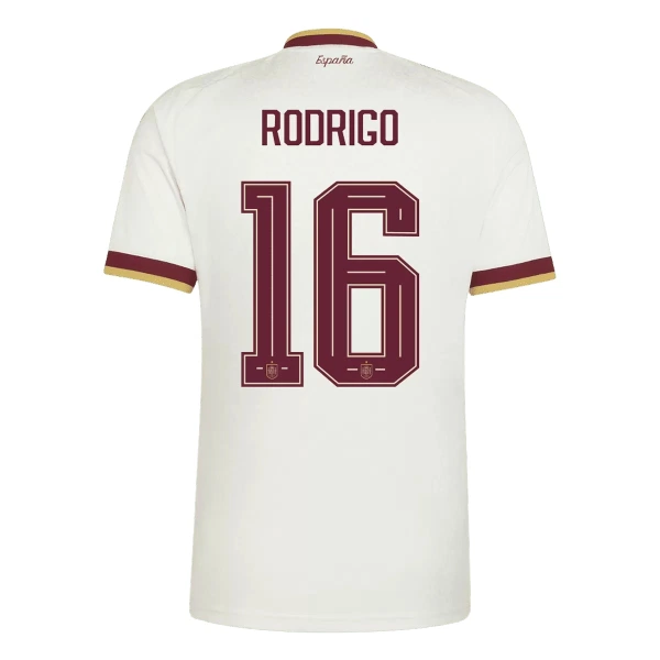 Kit De Football Espagne 2 Stars Rodrigo Hernández 16 Enfant Extérieur Coupe du Monde 2026